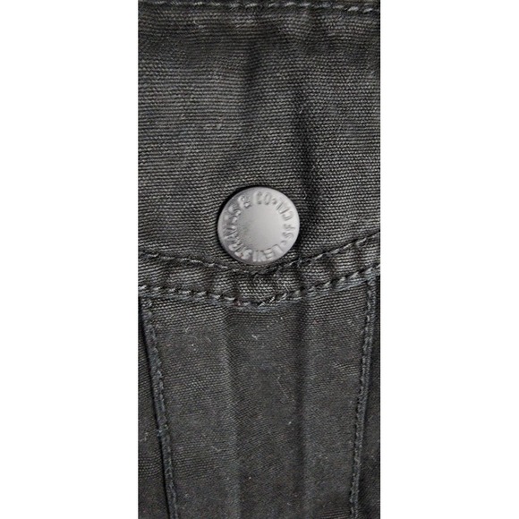 LEVI'S Durable Cotton Quilt Lined Mens Jacket Black NWT Zip Out Hood XL - Picture 6 of 15
